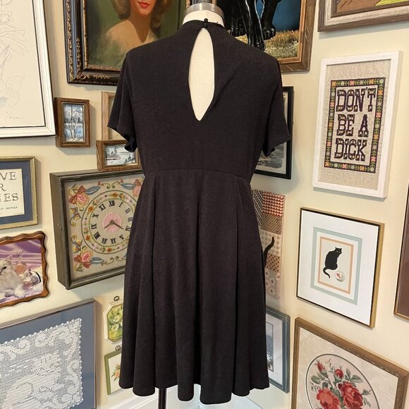 Torrid Womens Comfy Fit & Flare Black Short Sleeve Stretch Knit Dress Size 2 - Picture 5 of 7